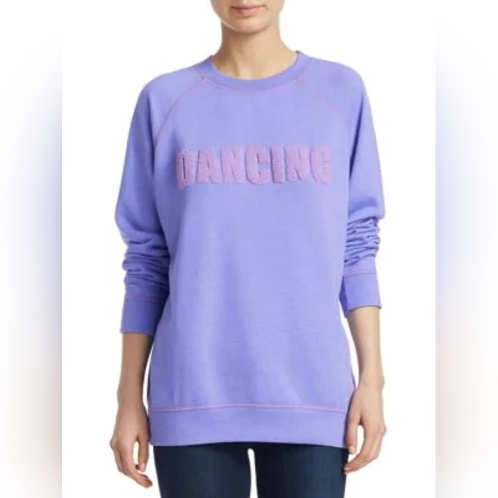 SANDRO Philipine Dancing Graphic Sweatshirt In Mauve